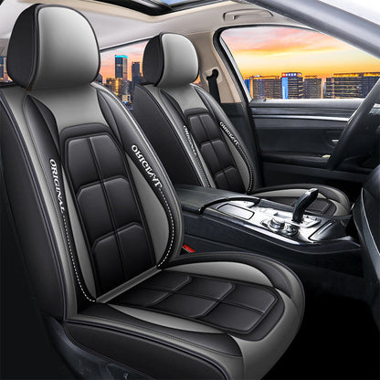 Front Car Seat Covers, 2-Piece PU Leather Set with Universal Fit 11
