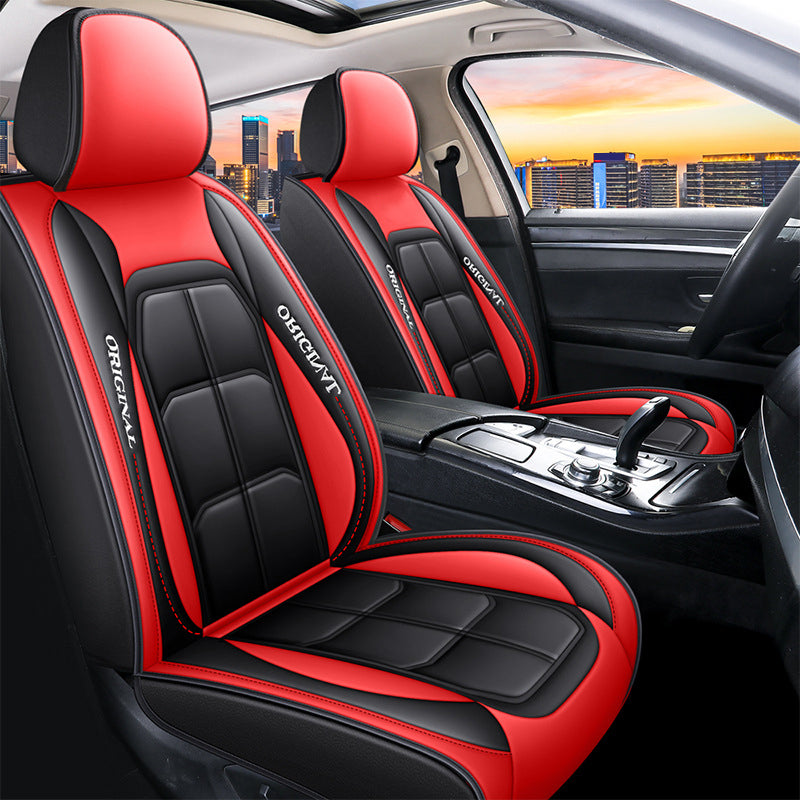 Front Car Seat Covers, 2-Piece PU Leather Set with Universal Fit 10