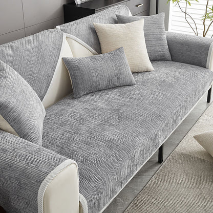 Anti-Scratch Chenille Sofa Cover - Stylish, Non-Slip & Machine Washable 1