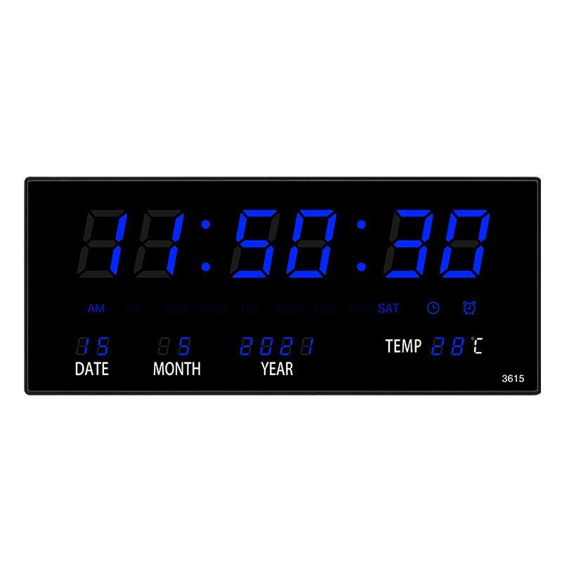 LED Wanduhr mit Spiegeleffekt – Lumino