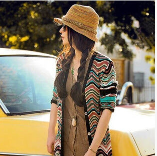 Sommerhut Damen Klein | Pfeffergras Design | Luftig | Leicht | Stylisches Accessoire-Luzern Mode