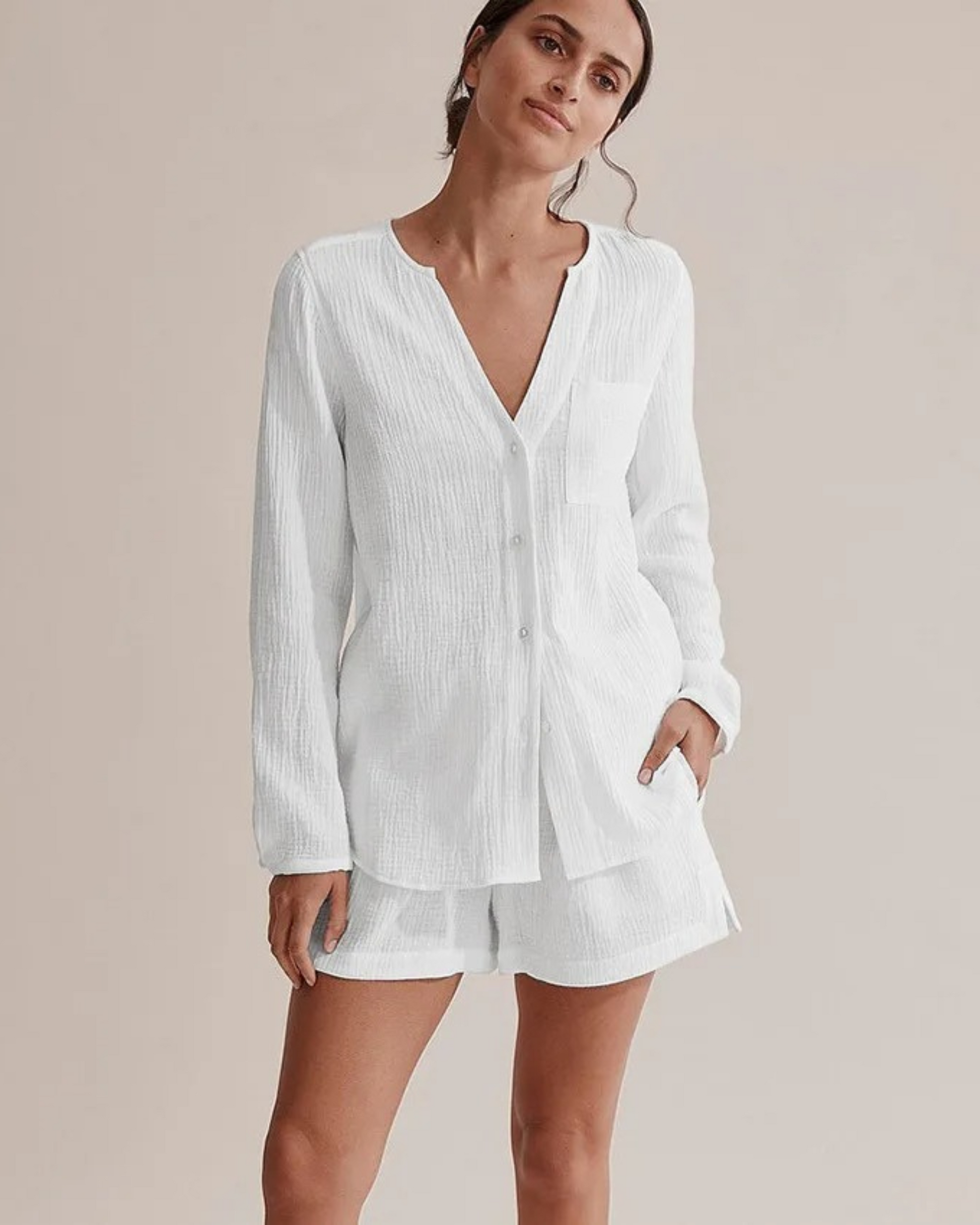 Zweiteiler Damen Freizeit | Baumwoll Set bequem stilvoll | Sommer Outfit Set-Luzern Mode