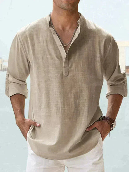Sommerhemd Herren atmungsaktiv | Kaufe 1 erhalte 1 gratis | luftiger Komfort-Beige-S-Luzern Mode