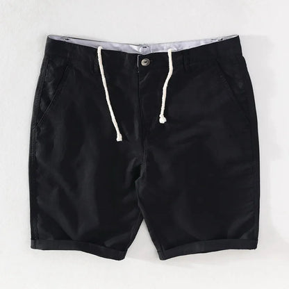 Herren Shorts Sommer | Baumwolle Leinen Mix | luftig bequem | Strand Freizeit Urlaub-Luzern Mode