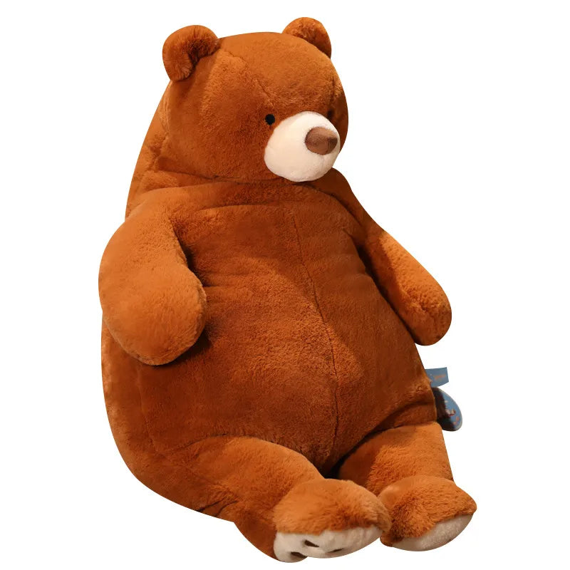 Brauner Plüschbär, gewichtetes Kuscheltier, weich, beruhigend, für Kinder, Geschenkidee.