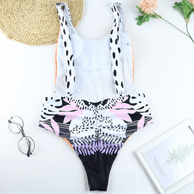 Badeanzug Damen Einteiler | Animal Print | Figurformend | Sexy und bequem-Luzern Mode