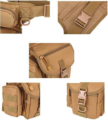 Strapazierfähige Taktische Oberschenkel-Tasche für Herren – Wasserdichtes Multi-Taschen-Design