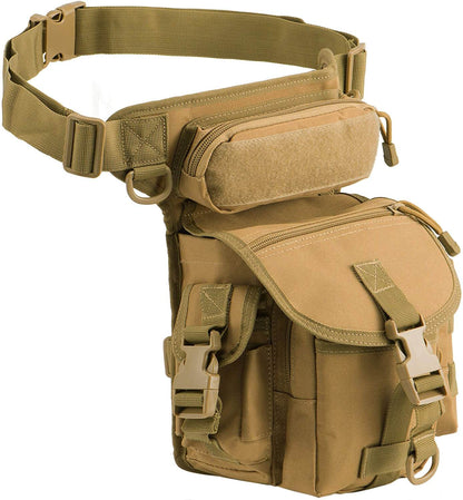 Strapazierfähige Taktische Oberschenkel-Tasche für Herren – Wasserdichtes Multi-Taschen-Design