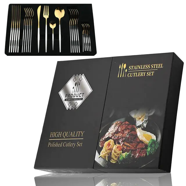 24-teiliges RVS Besteckset – Aurinox