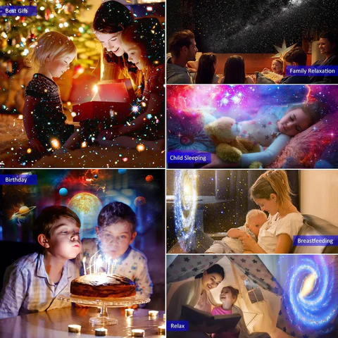 13-in-1 Galaxy Nachtlampe & Projektor – Orion