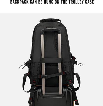 60L Wasserdichter Reise-Laptop-Rucksack mit USB und Schuhfach