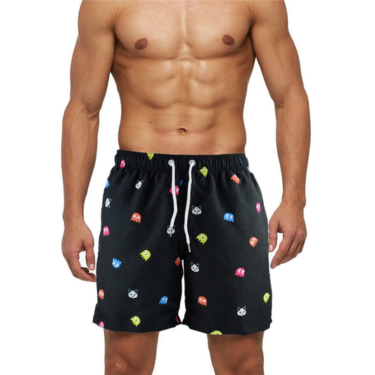 Schnelltrocknend | elastischer Bund | Seitentaschen | Printdesign | Herren Shorts-Luzern Mode