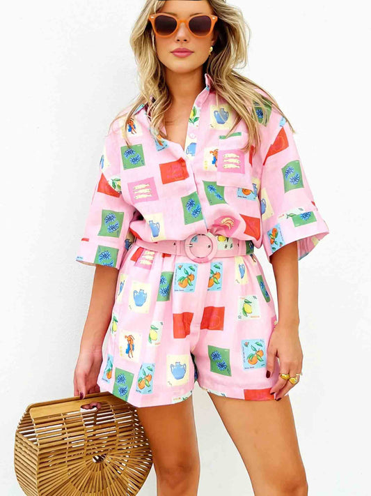 Zweiteiliges Sommer Set Damen | Leicht & farbenfroh | Stylisch für warme Tage-Luzern Mode