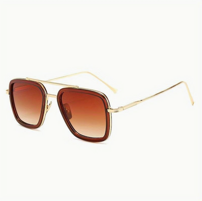 Unisex | Luxus Sonnenbrille UV400 | Trendiges Premium-Modell für den Sommer-Braun-Luzern Mode