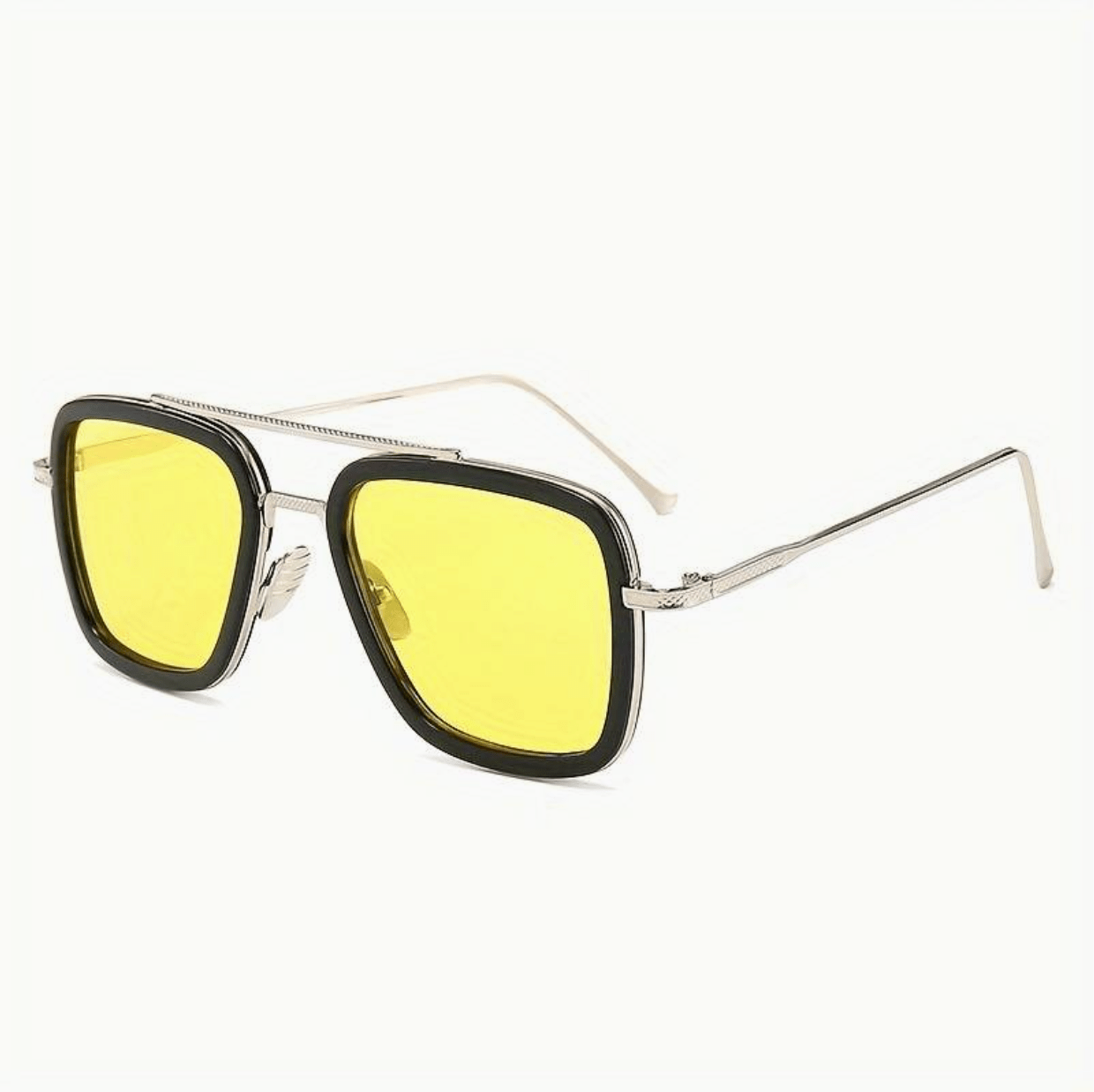 Unisex | Luxus Sonnenbrille UV400 | Trendiges Premium-Modell für den Sommer-Gelb-Luzern Mode