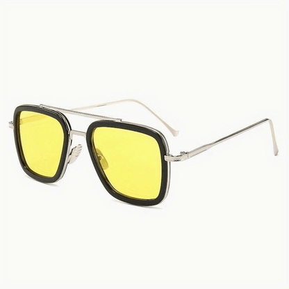 Unisex | Luxus Sonnenbrille UV400 | Trendiges Premium-Modell für den Sommer-Gelb-Luzern Mode