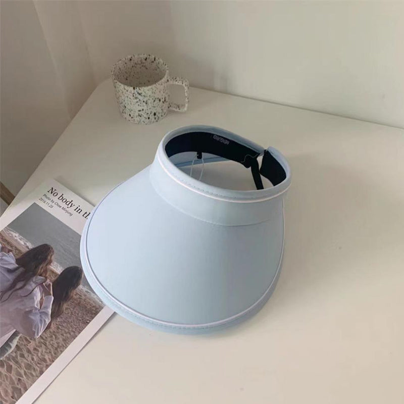 Damen Sonnenhut faltbar UV-Schutz | Roll-up Hut mit breiter Krempe Sommer-Luzern Mode