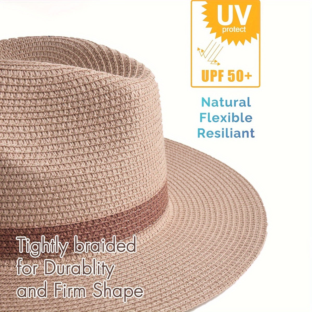 Sommerhut breite Krempe | Panama Sonnenhut Unisex | Trendiger UV-Schutz-Luzern Mode