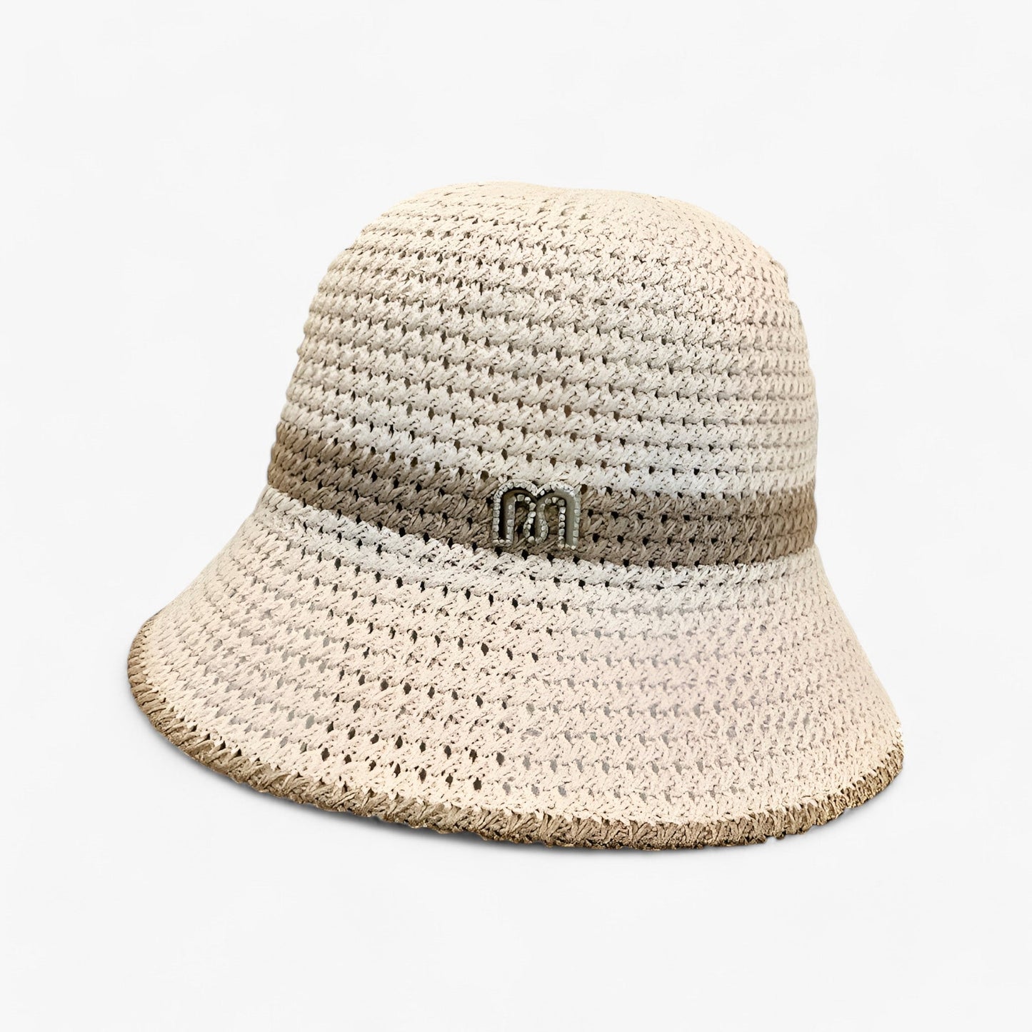 Sonnenhut Damen Sommer | Faltbar atmungsaktiv | Mit Krempe | Leicht & stylisch-Beige-Standard-Luzern Mode