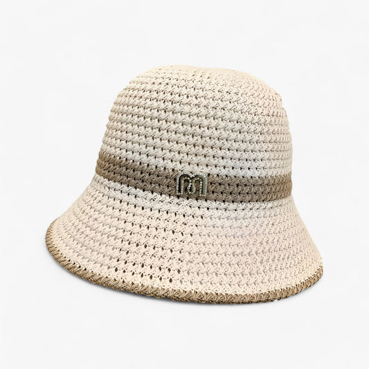 Sonnenhut Damen Sommer | Faltbar atmungsaktiv | Mit Krempe | Leicht & stylisch-Beige-Standard-Luzern Mode