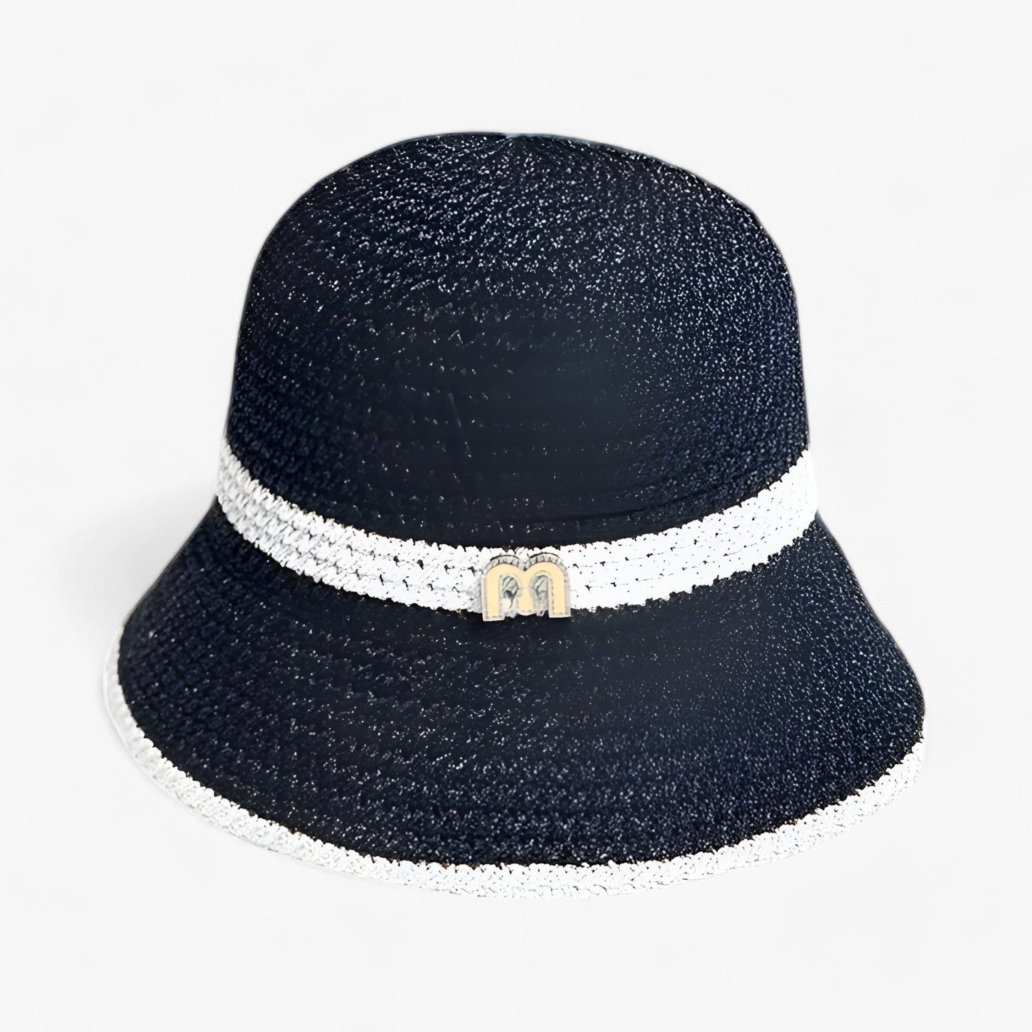 Sonnenhut Damen Sommer | Faltbar atmungsaktiv | Mit Krempe | Leicht & stylisch-Schwarz-Standard-Luzern Mode