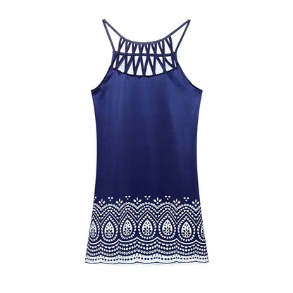 Sommerkleid Damen luftig | Ethno Tunika | Spaghettiträger | Casual Stil-Luzern Mode
