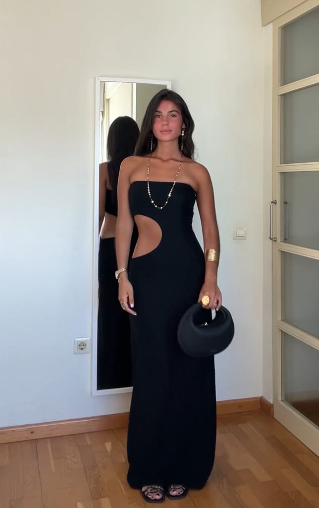 Trendy Bandeau Sommerkleid | Stretch Passform | figurnah | trägerlos | leicht-Luzern Mode