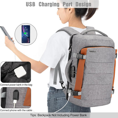 40L Wasserdichter Reise-Laptop-Rucksack mit USB-Anschluss & Diebstahlschutz – AeroPack