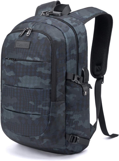 Extra großer Anti-Diebstahl Laptop- und Reiserucksack mit USB-Anschluss – 30–50L