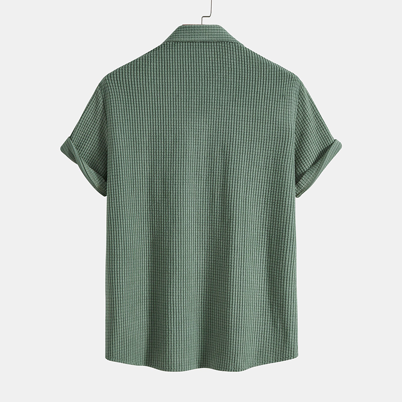 Sommerliches Herren-Lounge-Set mit Waffelmuster – Lenn