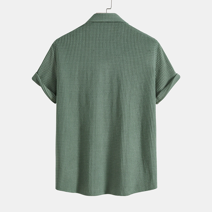 Sommerliches Herren-Lounge-Set mit Waffelmuster – Lenn