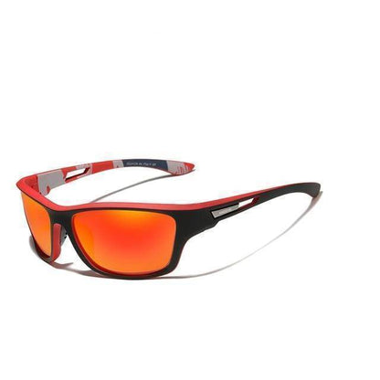 Herren Sonnenbrille | UV-Schutz | Sportlich | Polycarbonat | Leicht-Rot-Luzern Mode