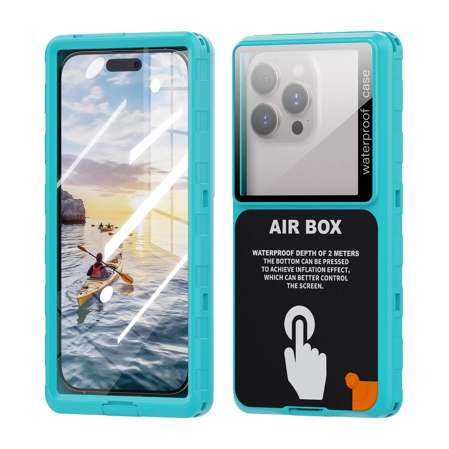 Universal Waterproof Phone Case with IP68 Protection – 6.9" – 1+1 FREE-Emerald Green-State of Style