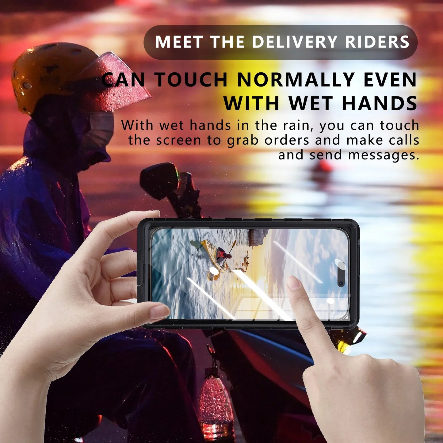 Universal Waterproof Phone Case with IP68 Protection – 6.9" – 1+1 FREE-White-State of Style