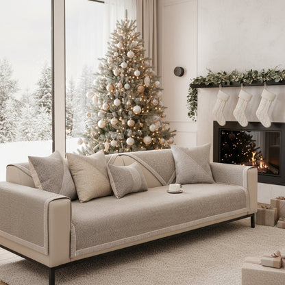 Universal Couch Cover with Non-Slip Backing for Sofa Protection 2