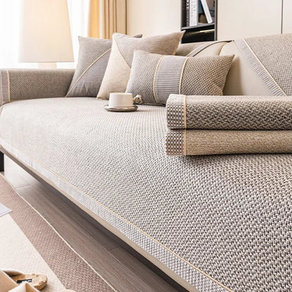 Universal Couch Cover with Non-Slip Backing for Sofa Protection 6