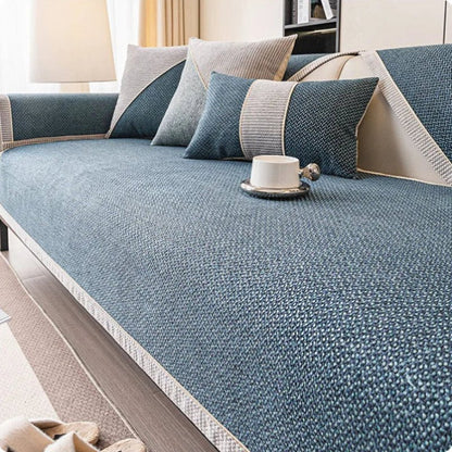 Universal Couch Cover with Non-Slip Backing for Sofa Protection 8