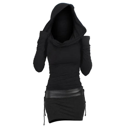 Lässiges & Bequemes Kapuzenkleid mit Langarm – Selina