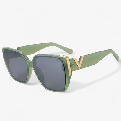 Sonnenbrille | V-Förmig | Leicht | Unisex | Futuristisch | UV-Schutz-Grün-Luzern Mode