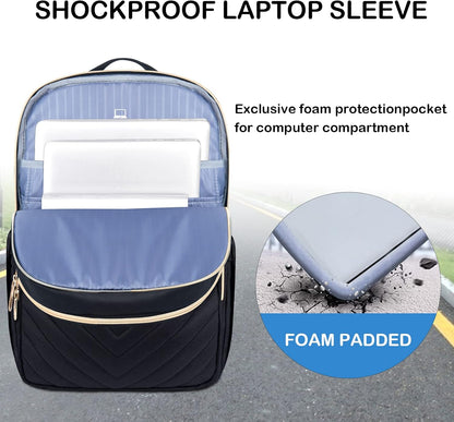 Leichter Wasserdichter Laptop-Rucksack mit USB-Anschluss – 15,6" kompatibel