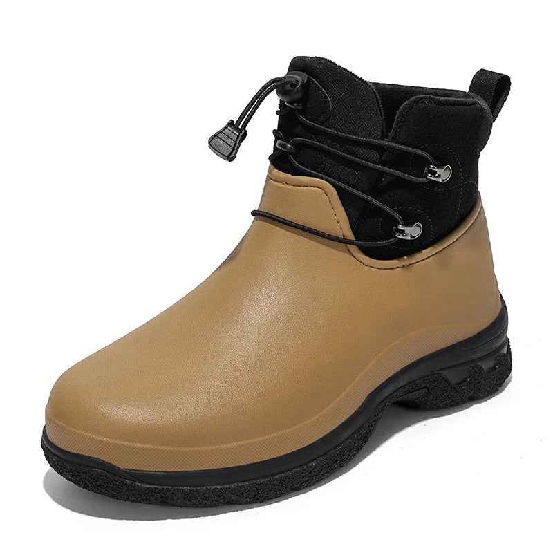 Herren Regenstiefel wasserdicht mit Knöchelriemen & Profilsohle – Darius