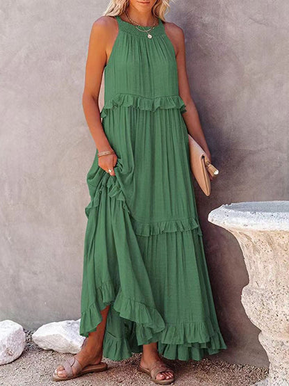 Ärmelloses Maxikleid mit Schleifendetail – Noor