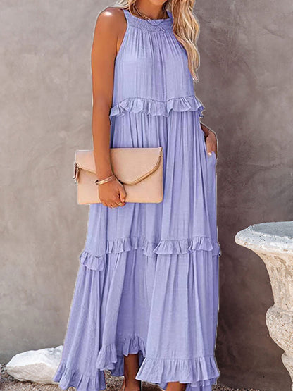 Ärmelloses Maxikleid mit Schleifendetail – Noor