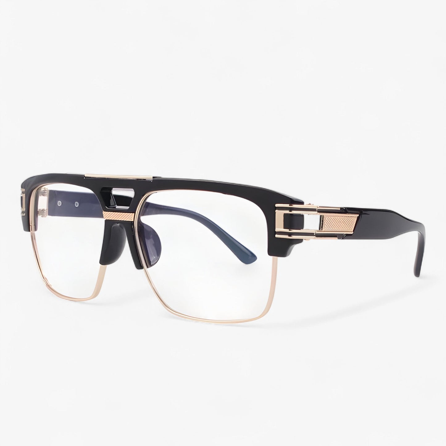 Sonnenbrille | Verspiegelt | Retro | Designer | Unisex | UV400-Schwarz Transparant-Luzern Mode