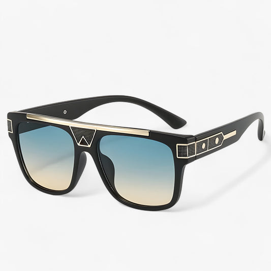 Piloten-Sonnenbrille | Spiegelgläsern | Vintage | Unisex | UV-Schutz-Grün Gelb-Luzern Mode