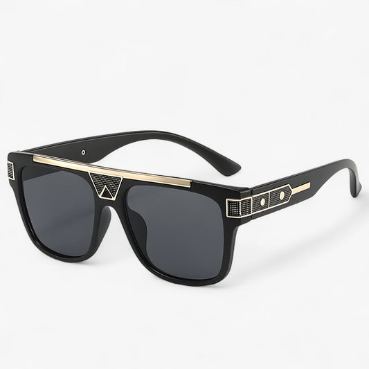 Piloten-Sonnenbrille | Spiegelgläsern | Vintage | Unisex | UV-Schutz-Schwarz Grau-Luzern Mode