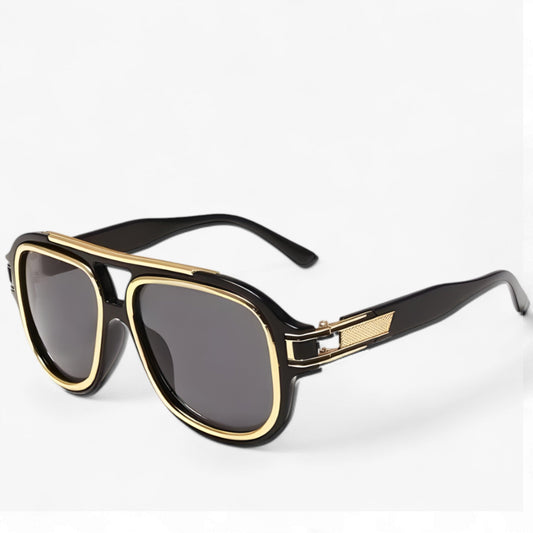 Sonnenbrille | Hautfreundlichem Design | Vintage | Unisex | UV-Schutz-Schwarz-Luzern Mode