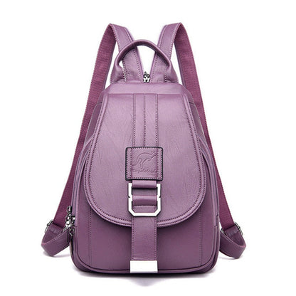 Premium wasserdichter Lederrucksack für Damen