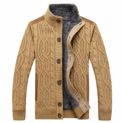 Herren Strickjacke mit warmer Innenfutter – Tobias