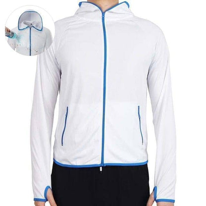 Herren Outdoorjacke | Wasserfest | Winddicht | Reißverschluss | Kragen-Weiß-S-Luzern Mode